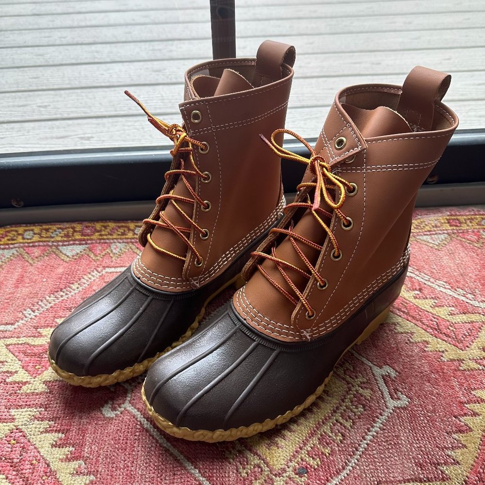 New LL Bean Duck Boots Galoshes in Kids 6/Womens 8